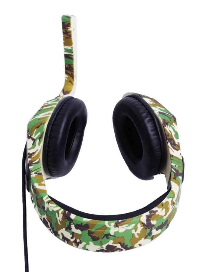 Kayan Over-Ear KN900 Plus Gaming RGB Lightning Headset with Mic - Green Camouflage  - Image 4