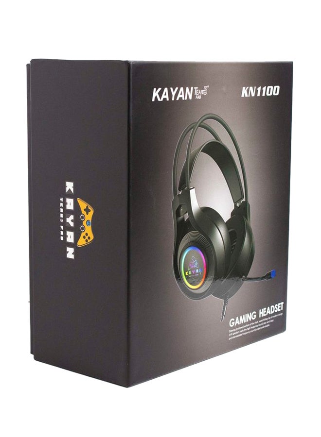 Kayan - Over-Ear KN1100 Gaming RGB Lightning Headset with Mic - Black - Image 1