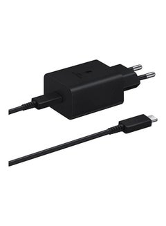 Fast Charge Power Adapter , 45W , Type-C To Type-C , With Cable Black