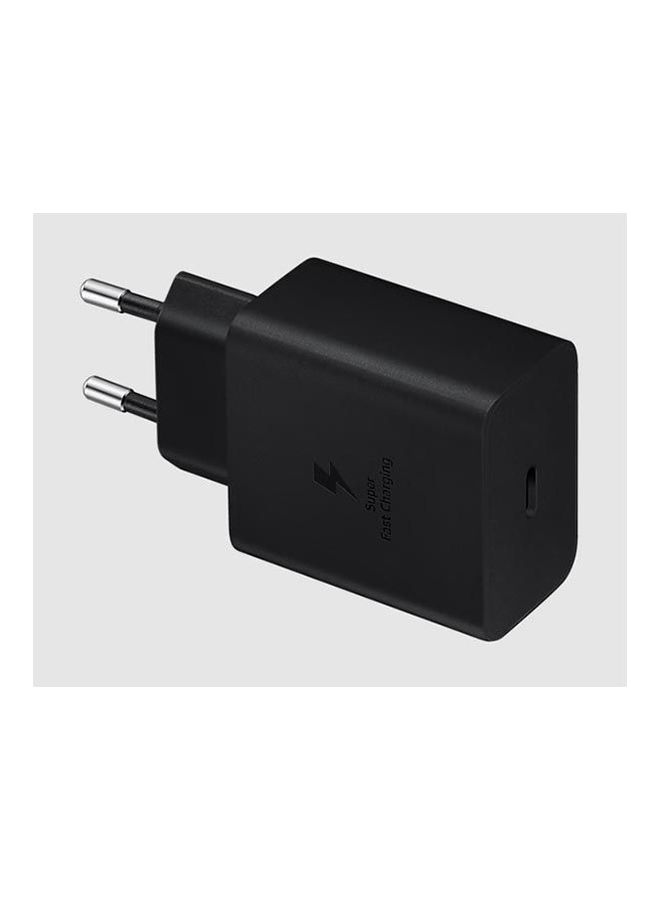 Samsung - Fast Charge Power Adapter , 45W , Type-C To Type-C , With Cable Black - Image 1