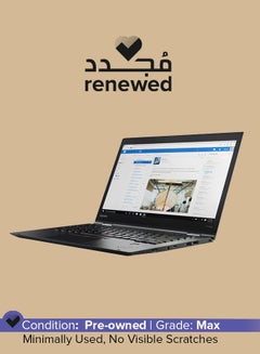 لينوفو متجدد - كمبيوتر محمول ثينك باد X1 يوجا بشاشة مقاس 14 بوصة، ومعالج كور i5-7th Gen/ذاكرة الوصول العشوائي 8 جيجابايت/512 SSD/نظام التشغيل Windows 10 إنجليزي/عربي أسود  - Image 1