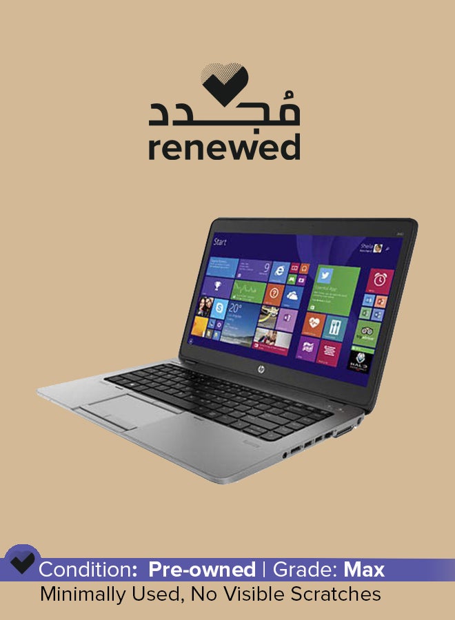HP Renewed - Elite Book 840 G2 With 14-Inch Display, Core i7-5250U/8 GB RAM/512 SSD/Windows 10 English/Arabic Black/Silver English/Arabic Black/Silver  - Image 1