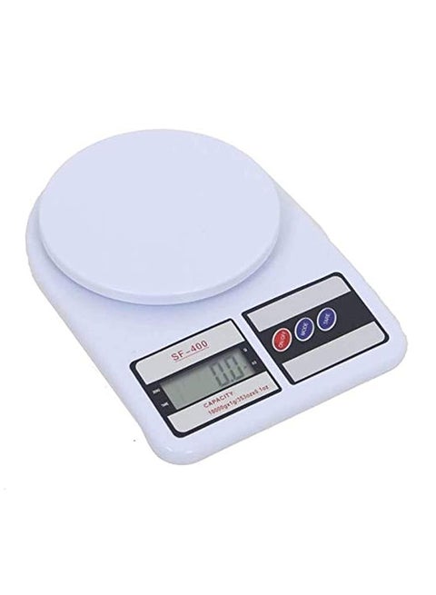 Digital Kitchen Scale White White