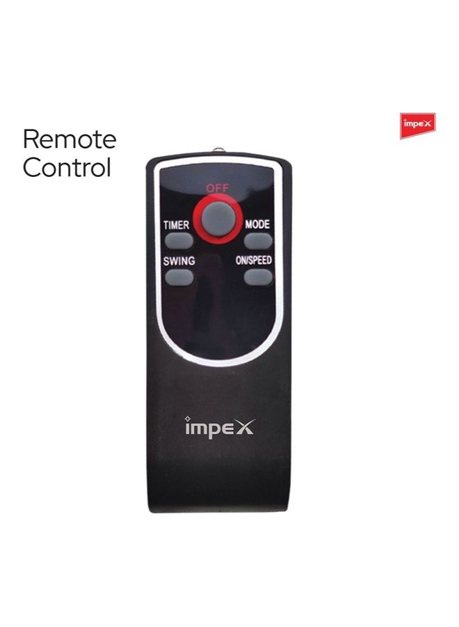 Impex - 3-Speed Selection Wall Fan,Remote Control ,Auto Protection, 6 Blades, Horizontal Oscillation 55 W WF 7503 Multicolour - Image 1