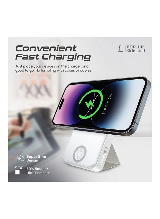 10000 mAh Wireless Power Bank, 3-In-1 Portable Charger With 15W Magsafe Wireless Charger, 2.5W Apple Watch Charger And 20W Usb-C Power Delivery For Iphone 14, Apple Watch 8, Galaxy S23, Powermag-Trio White - v1692262989/N53429455A_7