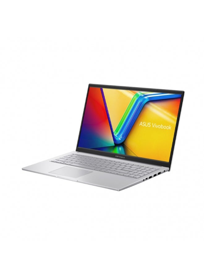 ASUS - VivoBook Laptop With 15.6-Inch Full HD(1920x1080) Display,Core i5-1335U Processor/8GB RAM DDR4/512GB SSD/Winodws 11/Intel Iris XE Graphics/ English/Arabic Cool Silver - Image 1