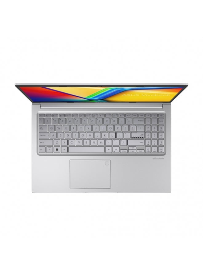 ASUS - VivoBook Laptop With 15.6-Inch Full HD(1920x1080) Display,Core i5-1335U Processor/8GB RAM DDR4/512GB SSD/Winodws 11/Intel Iris XE Graphics/ English/Arabic Cool Silver - Image 1