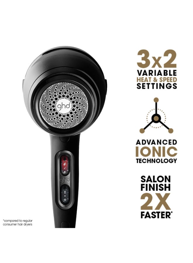 مجفف الشعر بالهواء أسود/ رمادي - Image 2