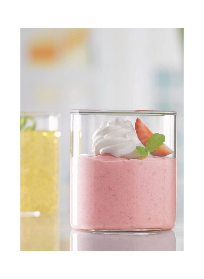 BOROSIL Vision Squat Glass Set Of 6- Microwavable, Borosilicate, Small White  - Image 2