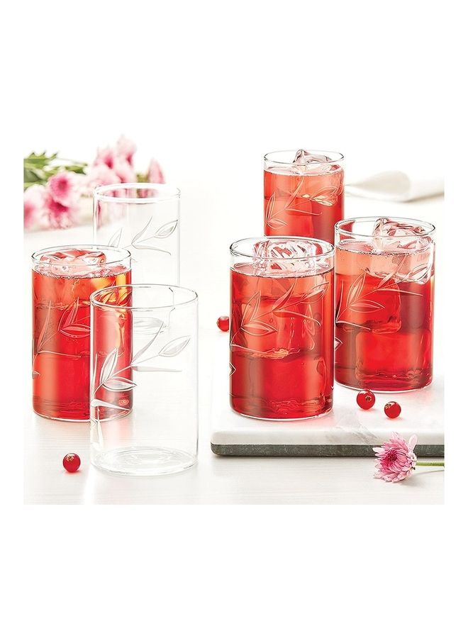 BOROSIL Vision Creeper Glass Set Of 6- Microwavable, Large White  - Image 3