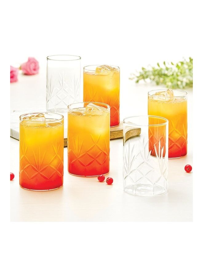 BOROSIL Meadow Glasses- Medium Set Of 6 White  - Image 2