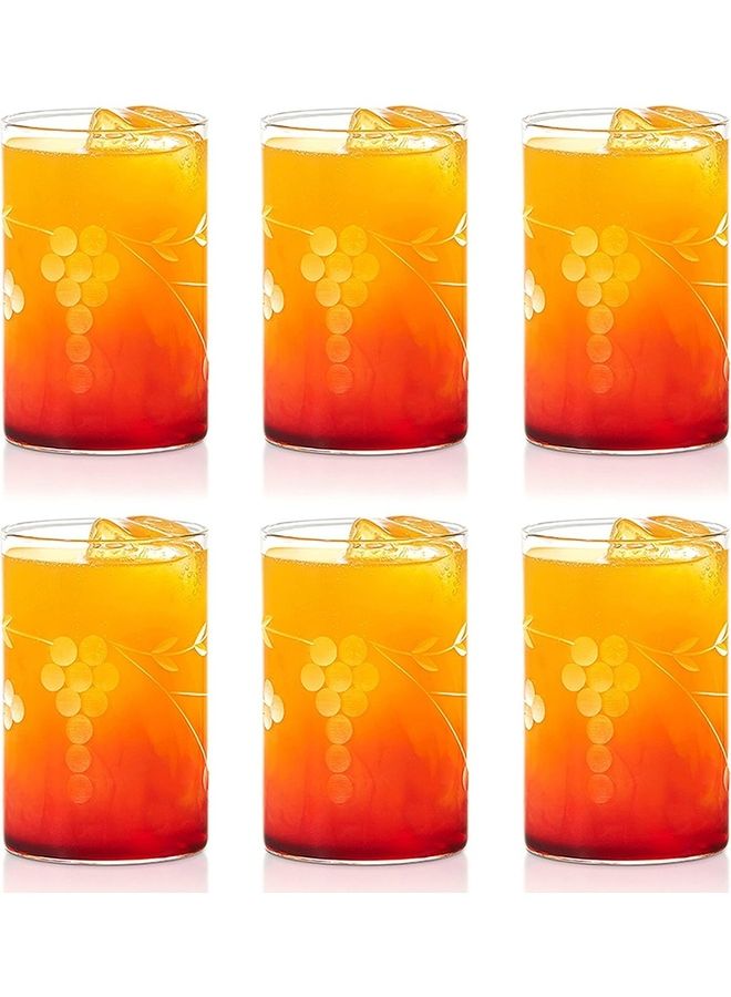 BOROSIL Berry Glasses Set Of 6-Microwavable, Medium White  - Image 1