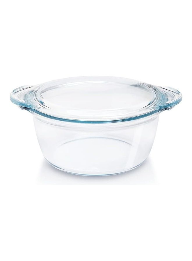 BOROSIL Deep Round Casserole Clear 1.75Liters  - Image 1