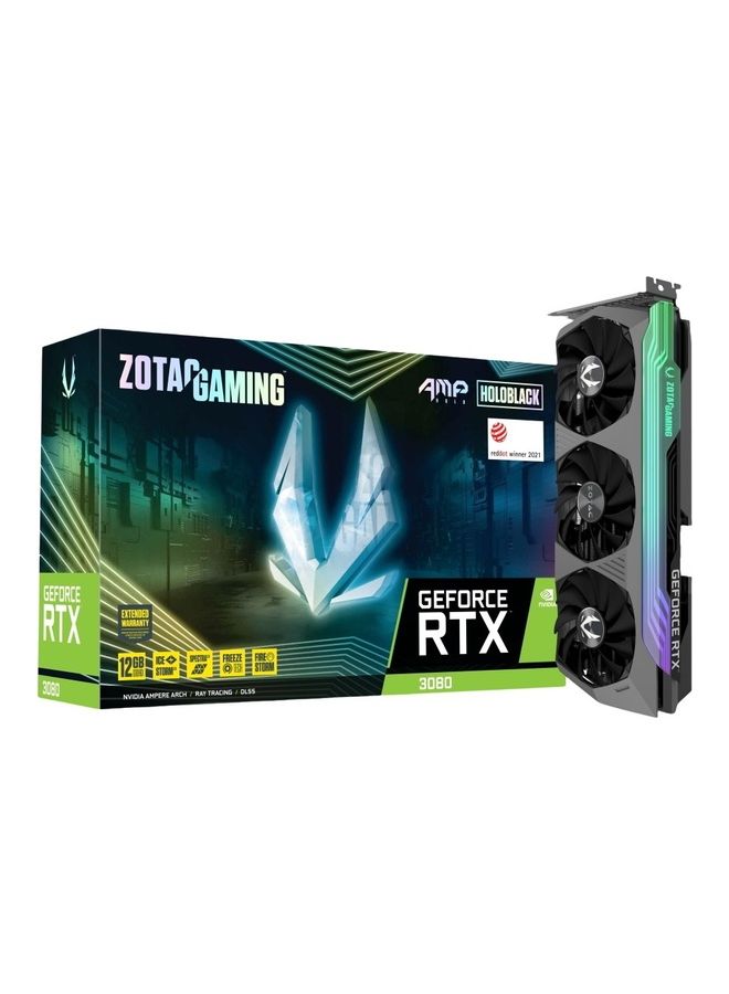 زوتاك بطاقة رسومات الألعاب GeForce RTX 3080 AMP Holo LHR بسعة 12 جيجابايت  - Image 1