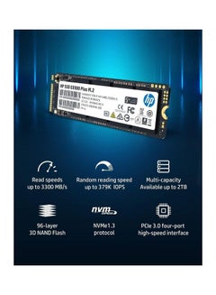 HP EX900 Plus 256GB NVMe SSD - GEN 3.0 X 4 PCIe 8Gb/s 3D NAND M.2 Cache Internal Solid State Drive Up to 2000 MB/s - 35M32AA#ABA 256.0 GB  - Image 2