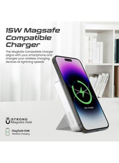 بروميت شاحن محمول 3 في 1 مع شاحن لاسلكي MagSafe بقدرة 15 وات  - Image 3