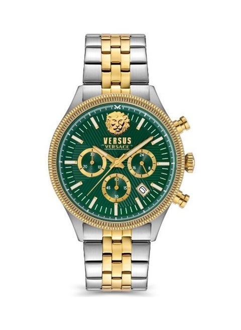 Men's Analog Round Shape Metal Wrist Watch V WVSP970821 - 44 Mm