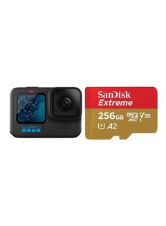 GoPro Hero11 Waterproof Action Camera With SanDisk 256GB Extreme MicroSD UHS I Card For 4K Video On Smartphones, Action Cams And Drones  - Image 1