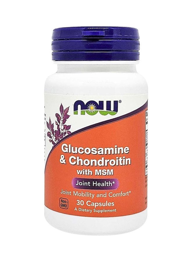 Now Foods Now Foods Glucosamine And Chondroitin With Msm  30 Capsules - Image 1