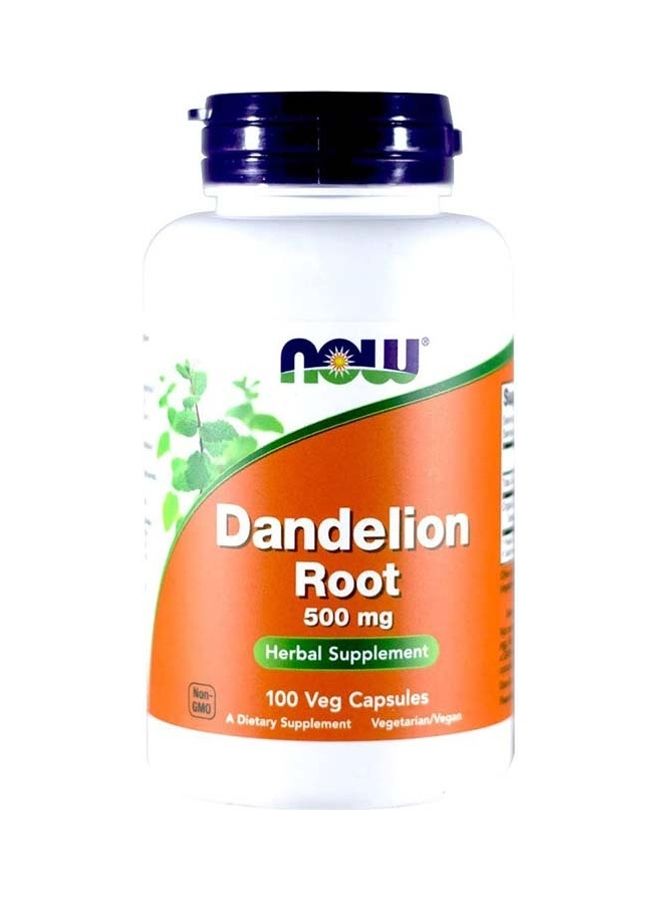 Now Foods - Now Foods Dandelion Root 500 Mg 100 Veg Capsules - Image 1