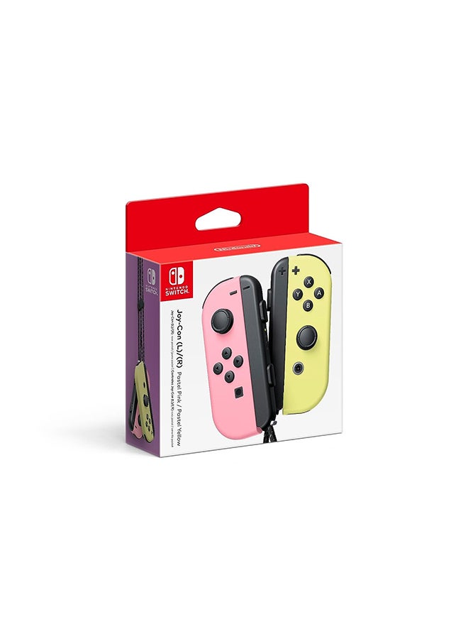 Nintendo - Joy Cons Wireless Controller for Nintendo Switch, L/R Controllers Replacement Compatible with Nintendo Switch - Pastel Pink/Pastel Yellow - Image 1