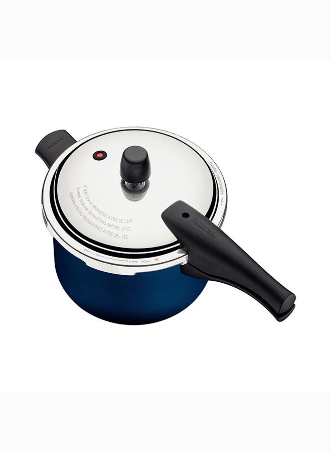 TRAMONTINA Tramontina Vancouver 20cm 4.5L Blue Aluminum Pressure Cooker with Easy to Clean Interior and Exterior Starflon Max PFOA Free Nonstick Coating Blue 4.5Liters  - Image 3