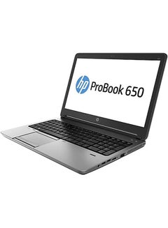 إتش بي كمبيوتر محمول ProBook 650 G2 للأعمال بشاشة مقاس 15.6 بوصة ومعالج Core i5 وذاكرة وصول عشوائي سعة 8 جيجابايت ومحرك أقراص SSD سعة 256 جيجابايت وبطاقة رسومات مدمجة ونظام التشغيل Windows 10 Pro  - Image 3