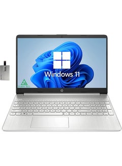 HP (Upgraded Version) Laptop With 15.6-Inch FHD Display, Core i5-1135G7 Processor/16GB RAM/512GB PCIe SSD/Intel Iris Xe Graphics/Windows 11 + 32GB USB Card English Silver  - Image 1