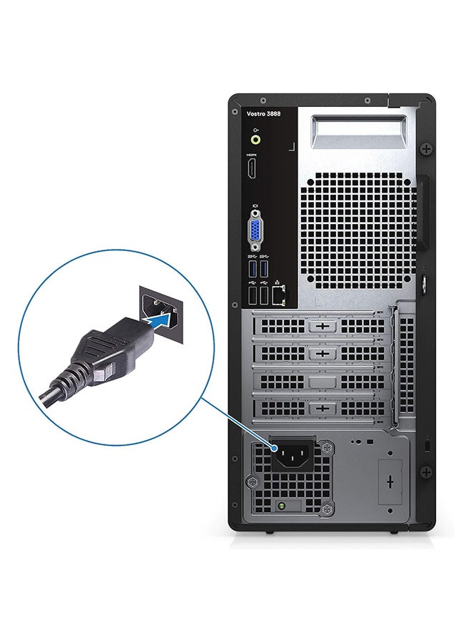 DELL - Vostro 3000 Series 3888 Tower Business Desktop, Core i5-10400 Processor/16GB RAM/256GB SSD + 1TB HDD/Integrated Graphics/Windows 10 Pro Black - Image 1