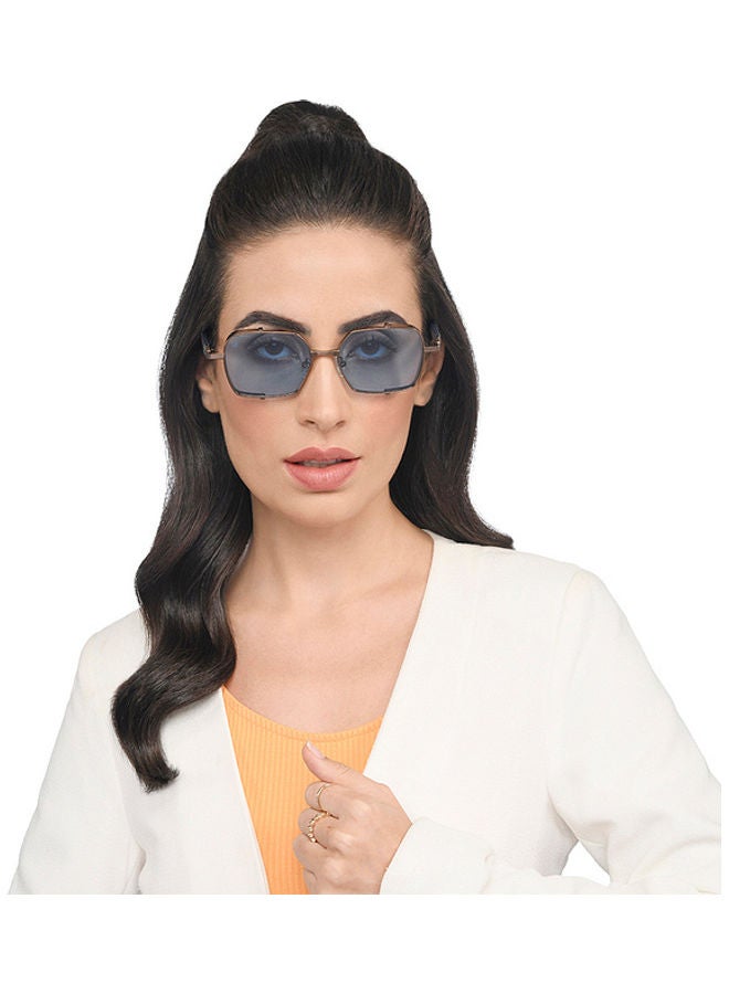 VINCENT CHASE Unisex Hexagon Shape Sunglasses - VC S15760 - Lens Size: 56 Mm  - Image 4