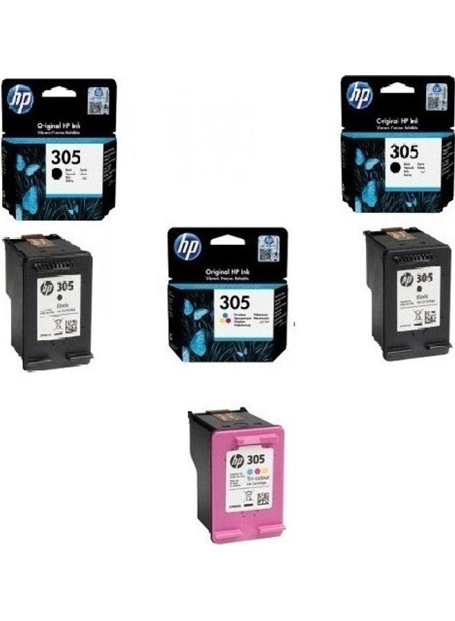 HP مجموعة من 3 خراطيش حبر أصلية 305 - Image 1
