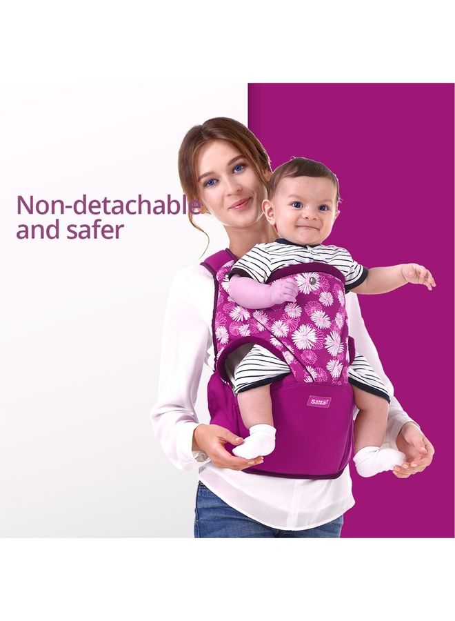 Baby Carrier Flower, Comfortable Fabric, Upto 20 Kg - Purple - v1692426790/N53430161A_10