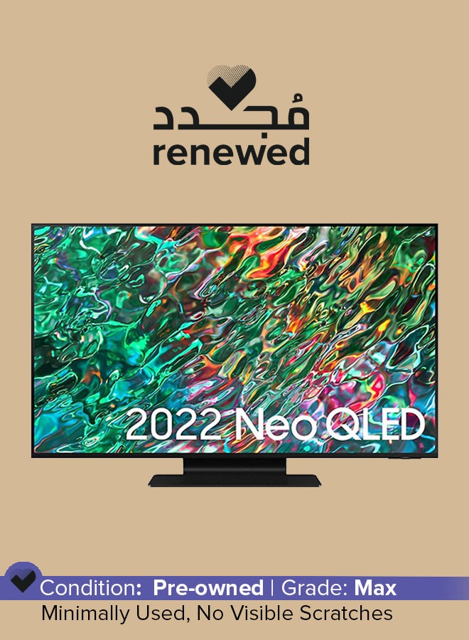 Samsung - Renewed -  50 Inch 4K  NEO QLED Smart TV QE50QN90B Silver - Image 1