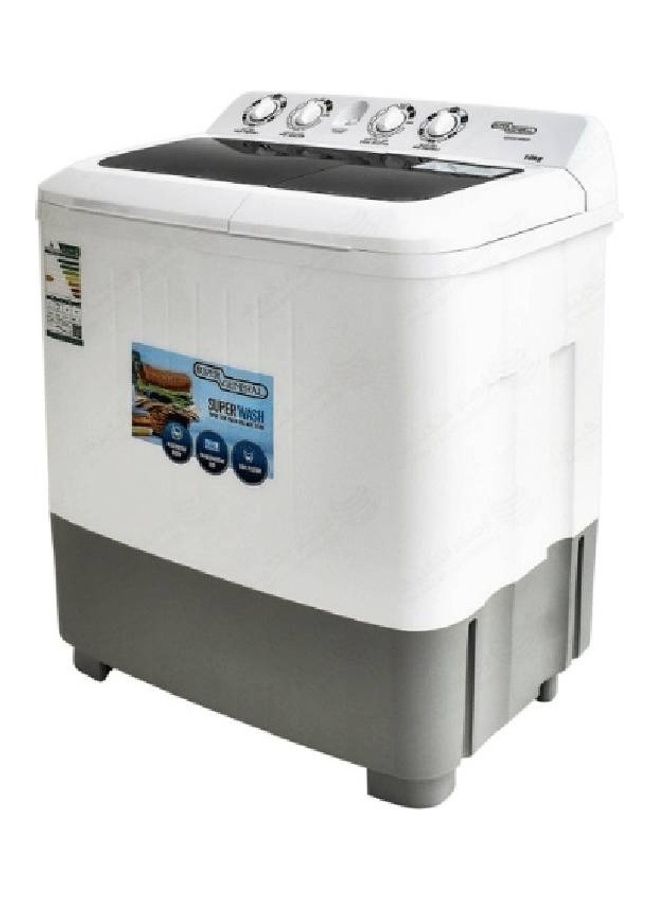SUPER GENERAL Top Load Twin Tub Washing Machine 10 kg 353 kW KSGW1086N White - Image 2