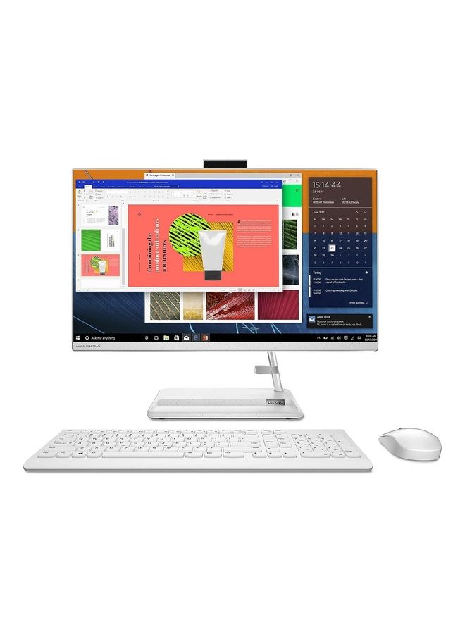 Lenovo - IdeaCentre AIO 3 24IAP7 Desktop, 24 Inch FHD IPS Display, 13Th Generation Intel Corei7-13620, 8GB RAM, 512GB SSD, Intel Iris Xe Graphics, Windows 11 Professional English/Arabic White - Image 1
