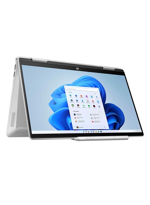 Pavilion x360 Touch Laptop With 14-inch Full HD (1920x1080) Display, Core i7-1355U Processor/16GB RAM DDR4/1TB SSD/Windows 11 Home/Intel Iris Xe Graphics English/Arabic Natural Silver