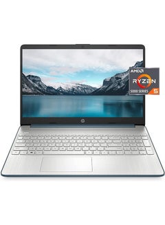 إتش بي أحدث كمبيوتر محمول بشاشة مقاس 15.6 بوصة ومعالج AMD Ryzen 5 5500U وذاكرة وصول عشوائي سعة 32 جيجابايت ومحرك أقراص PCIe SSD سعة 1 تيرابايت وبطاقة رسومات AMD Radeon ونظام التشغيل Windows 11 + الملحقات  - Image 1