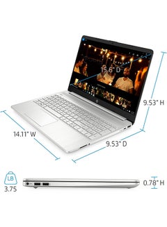 HP Pavilion (Upgraded Version) Laptop With 15.6-Inch FHD Display, AMD Ryzen 5 5500U Processor/32GB RAM/1TB SSD/Integrated Graphics/Windows 11 English Silver  - Image 4