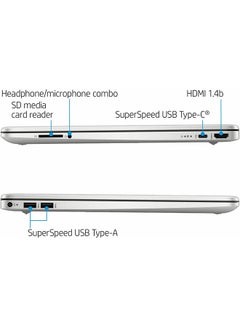HP (Upgraded Version) Laptop With 15.6-Inch FHD Display, Core i5-1135G7 Processor/16GB RAM/1TB PCIe SSD/Integrated Graphcics/Windows 11 + M-ytrix HDMI Cable English Silver  - Image 5