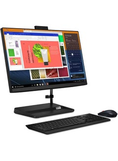 Lenovo Ideacentre AIO 3 Desktop With 21.5-Inch FHD Display, Core i5-1135G4 Processor/8GB RAM/512GB SSD/Intel Iris Xe Graphics/Windows 11 English Black  - Image 3