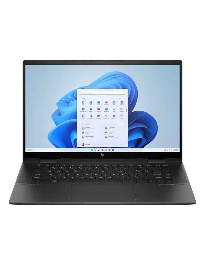 HP - Envy x360 Touch (Upgraded Version) Laptop With 15.6-inch Display, Ryzen 5-7530U Processor/8GB RAM/512GB SSD/Windows 11/AMD Radeon Graphics English/Arabic Nightfall Black - Image 1