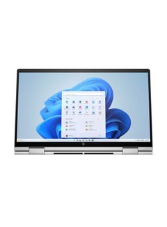HP Envy x360 Touch (Upgraded Version) Laptop With 15.6-inch Display, Core i5-1335U Processor/8GB RAM/512GB SSD/Windows 11/Intel Iris Xe Graphics English/Arabic Natural Silver  - Image 2