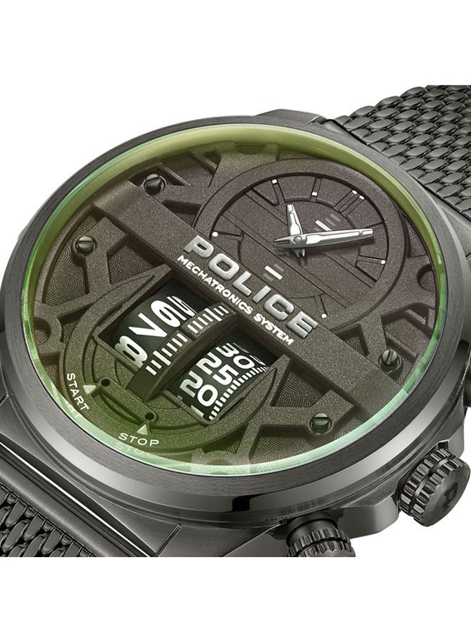 POLICE Men's Analog Round Shape Stainless Steel Wrist Watch JG00065 - 44 Mm - Image 3