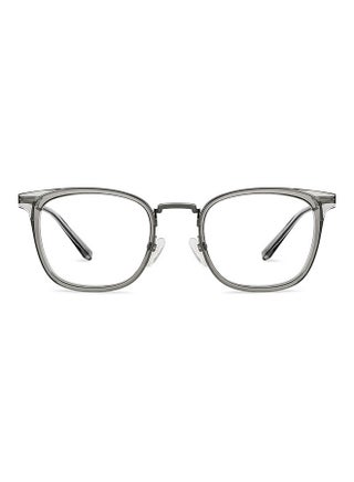 Bluecut & Antiglare Computer Eyeglasses | Grey Full Rim Square Shape | For Men & Women | Medium | Lb E13529 - v1692680537/N53430697A_1