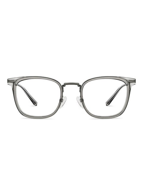 Bluecut & Antiglare Computer Eyeglasses | Grey Full Rim Square Shape | For Men & Women | Medium | Lb E13529
