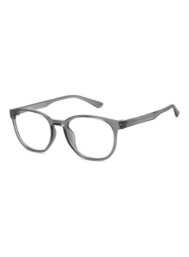 Lenskart Blu Bluecut & Antiglare Computer Eyeglasses | Grey Full Rim Round Shape | For Men & Women | Medium | Lb E14061  - Image 2