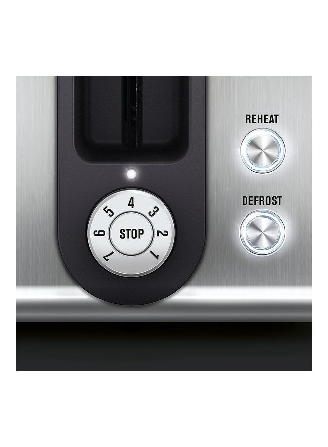 Eed Metallic Design Toaster Defrost And Reheat Function 7 Browning Levels Removable Crumb Tray Stop Button 850.0 W EAT7700R RedSilver