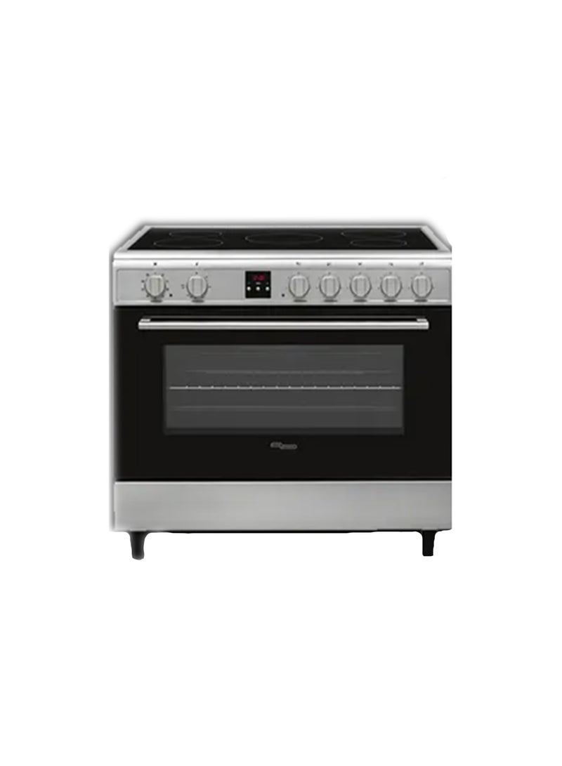 SUPER GENERAL 90X60 Freestanding Electric Cooker With Ceramic Hob SGCV90DSS Silver 