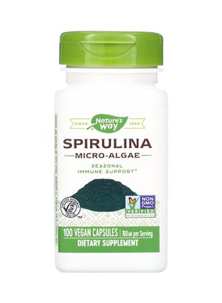 Spirulina 100 Vegan Capsules - v1692684105/N53430770A_1