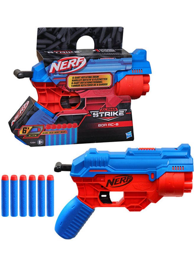 نيرف Alpha Strike Boa RC-6 Dart Blaster with 6-Dart Rotating Drum - Image 1